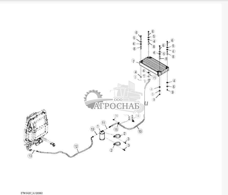 Air Conditioning Condenser and Lines 